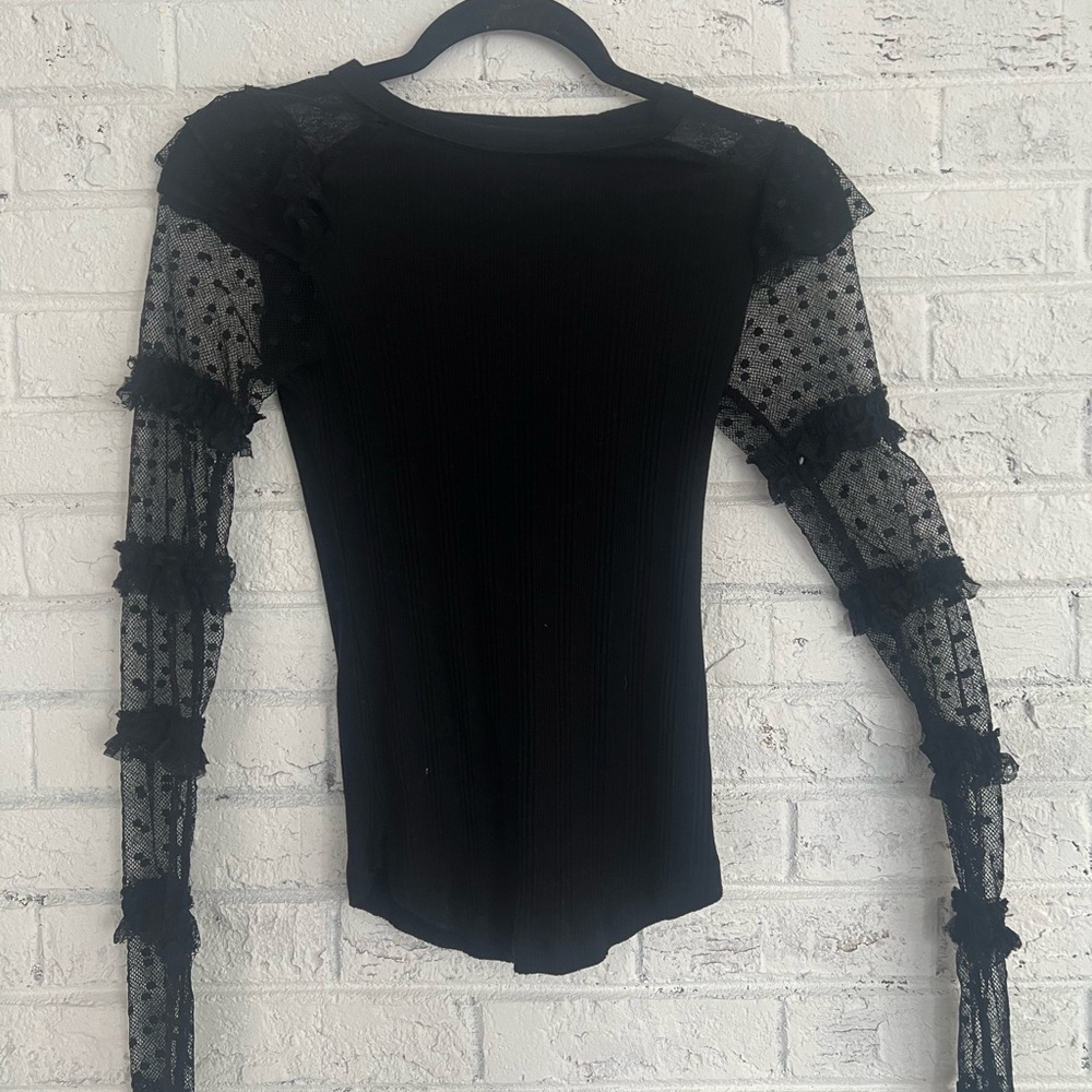 Black lace shirt